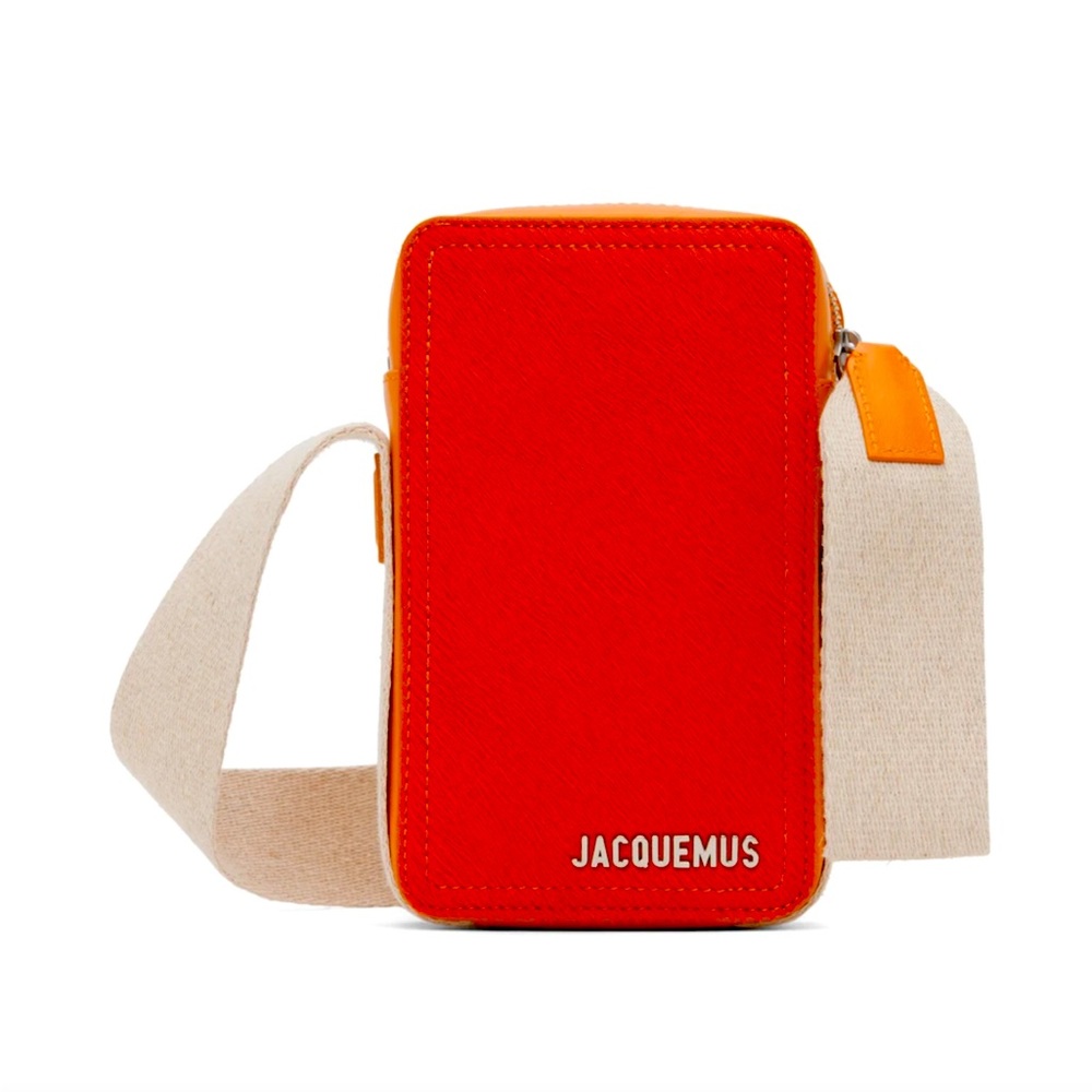 JACQUEMUS - Orange Cow-hair Le Cuerda Vertical Crossbody Bag (Unisex)